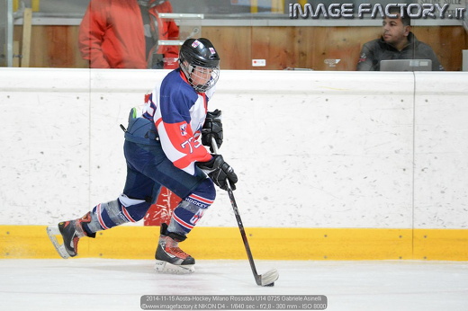 2014-11-15 Aosta-Hockey Milano Rossoblu U14 0725 Gabriele Asinelli